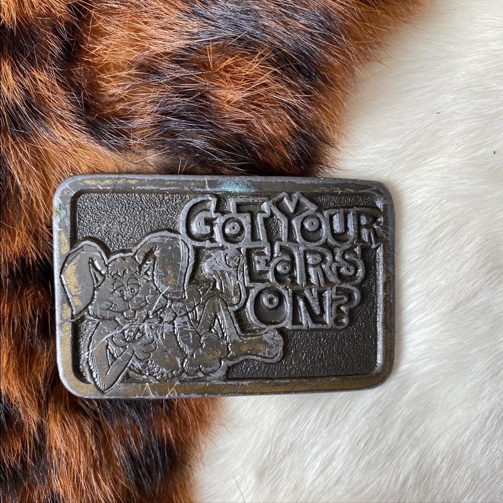 1976 Vintage Brass “Got Your Ears On?” Belt Buckle